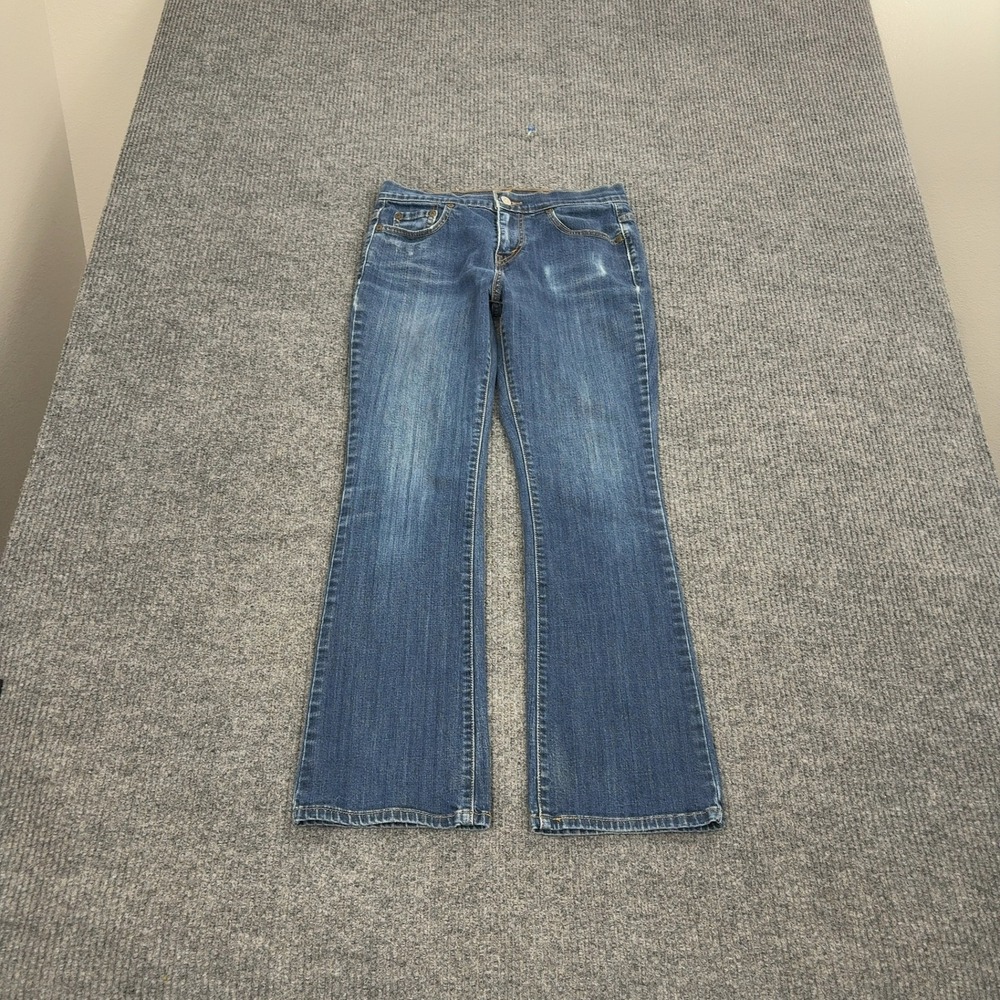 Levi Jeans Womens 4 Short Blue Cotton Spandex Bootcut‎ Casual Style